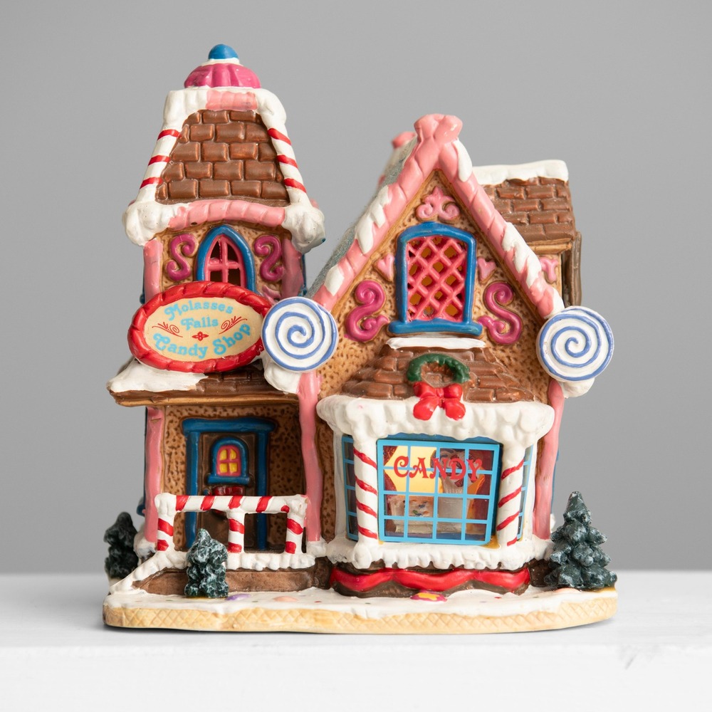 VTG Lemax Sugar 'N Spice Molasses Falls Candy Shop Christmas Village